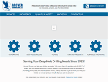 Tablet Screenshot of grovergundrilling.com